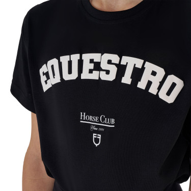 T-shirt fille équitation coton Equestro Horse Club