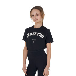 T-shirt fille équitation coton Equestro Horse Club