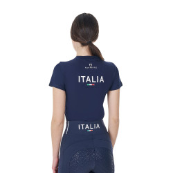 T-shirt équitation femme Equestro x FISE, slim été T-shirt équitation femme Equestro x FISE, slim été