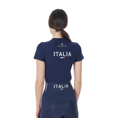 T-shirt équitation femme Equestro x FISE, slim été T-shirt équitation femme Equestro x FISE, slim été