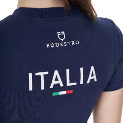 T-shirt équitation femme Equestro x FISE, slim été T-shirt équitation femme Equestro x FISE, slim été
