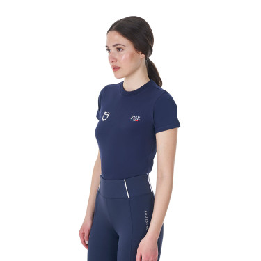 T-shirt équitation femme Equestro x FISE, slim été T-shirt équitation femme Equestro x FISE, slim été
