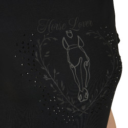 T-shirt équitation femme Equestro Wild Heart coton T-shirt équitation femme Equestro Wild Heart coton