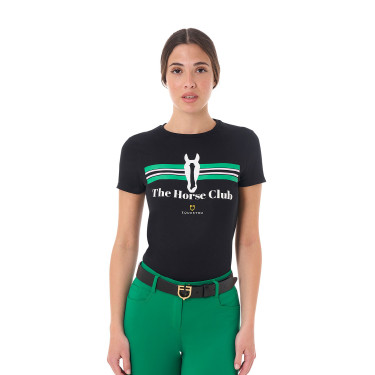 T-shirt d’équitation femme coton Equestro – manches courtes