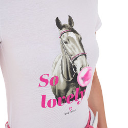 T-shirt équitation femme coton Equestro So Lovely