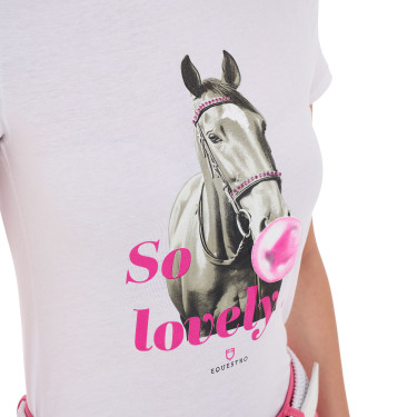 T-shirt équitation femme coton Equestro So Lovely
