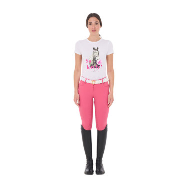T-shirt équitation femme coton Equestro So Lovely