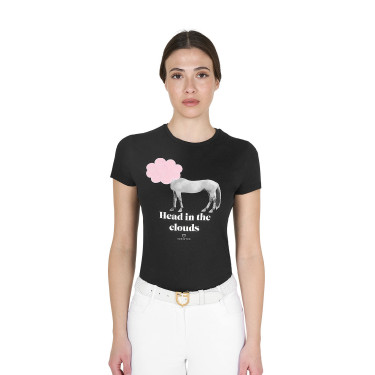 T-shirt équitation femme Equestro coton manches courtes T-shirt équitation femme Equestro coton manches courtes