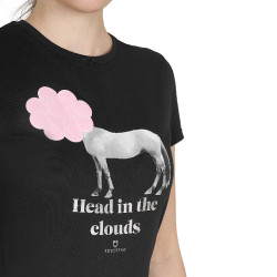 T-shirt équitation femme Equestro coton manches courtes T-shirt équitation femme Equestro coton manches courtes