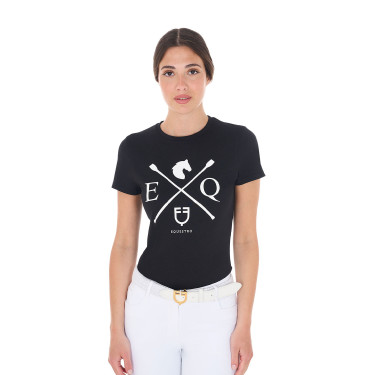 T-shirt d’équitation femme Equestro EQ en coton T-shirt d’équitation femme Equestro EQ en coton