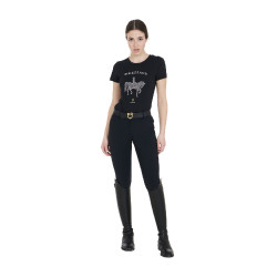 T-shirt d’équitation femme dressage Equestro slim