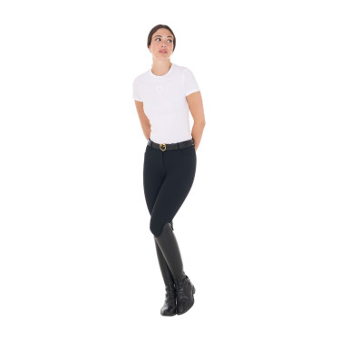 T-shirt d’équitation femme Equestro logo ton sur ton T-shirt d’équitation femme Equestro logo ton sur ton