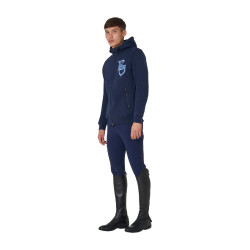 Sweat homme Equestro EQ à zip frontal Marine blazer Bleu marine Sweat homme Equestro EQ à zip frontal Marine blazer Bleu marine