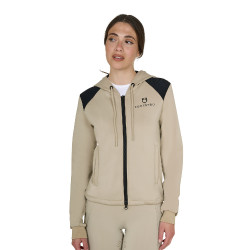 Sweat à capuche crop femme Equestro équitation