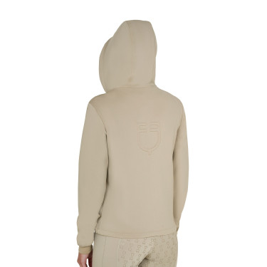 Sweat à capuche crop femme Equestro équitation