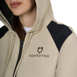 Sweat à capuche crop femme Equestro équitation