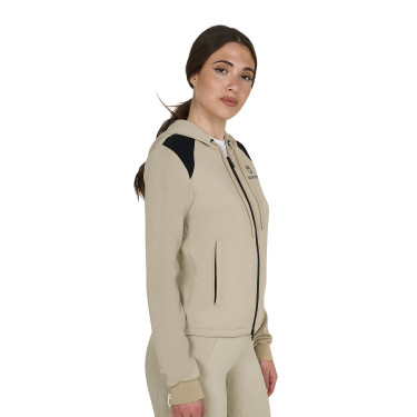 Sweat à capuche crop femme Equestro équitation