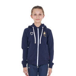 Sweat à capuche enfant équitation Equestro x FISE