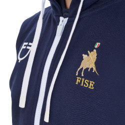 Sweat à capuche enfant équitation Equestro x FISE