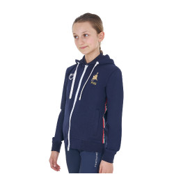 Sweat à capuche enfant équitation Equestro x FISE
