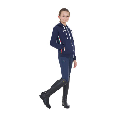 Sweat à capuche enfant équitation Equestro x FISE
