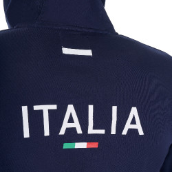 Sweat à capuche homme Equestro x FISE Marine blazer Bleu marine