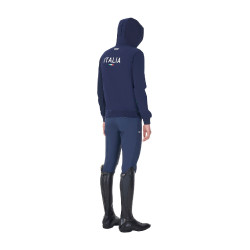 Sweat à capuche homme Equestro x FISE Marine blazer Bleu marine
