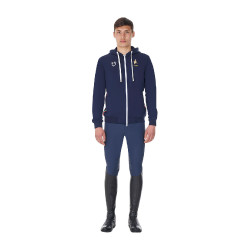 Sweat à capuche homme Equestro x FISE Marine blazer Bleu marine