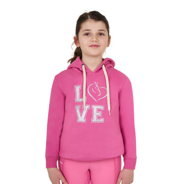 Sweat à capuche fille équitation Equestro Winter Love Sweat à capuche fille équitation Equestro Winter Love