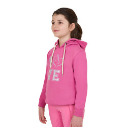 Sweat à capuche fille équitation Equestro Winter Love Sweat à capuche fille équitation Equestro Winter Love