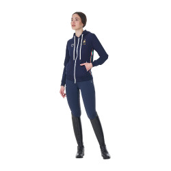 Sweat à capuche équitation femme Equestro x FISE | EQUI-CLIC