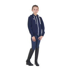 Sweat à capuche enfant équitation polaire Equestro FISE Sweat à capuche enfant équitation polaire Equestro FISE