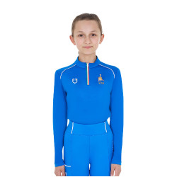 Sous-couche enfant unisexe Equestro x FISE Bleu de savoie