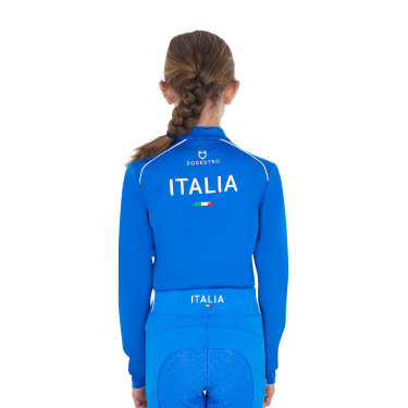 Sous-couche enfant unisexe Equestro x FISE Bleu de savoie