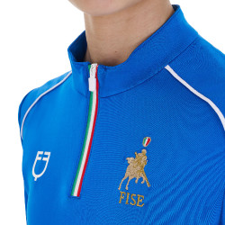 Sous-couche enfant unisexe Equestro x FISE Bleu de savoie