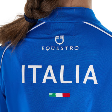 Sous-couche enfant unisexe Equestro x FISE Bleu de savoie