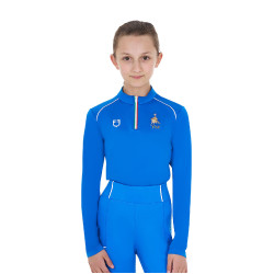 Sous-couche enfant unisexe Equestro x FISE Bleu de savoie