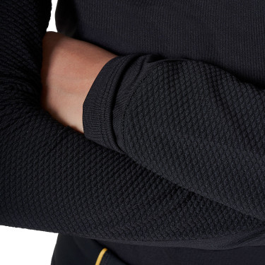 Sous-couche enfant unisexe Equestro en tissu technique Noir / noir Sous-couche enfant unisexe Equestro en tissu technique Noir / noir