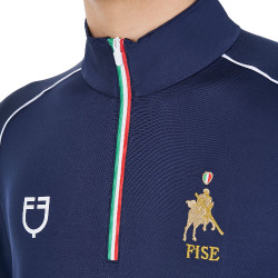 Sous-couche d’entraînement homme Equestro x FISE Marine blazer Bleu marine