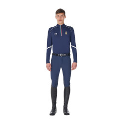 Sous-couche d’entraînement homme Equestro x FISE Marine blazer Bleu marine