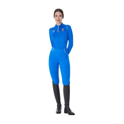 Sous-couche d’entraînement femme Equestro x FISE Bleu de savoie Sous-couche d’entraînement femme Equestro x FISE Bleu de savoie