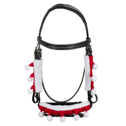 Set Noël équitation: couvre‑muserolle + protections