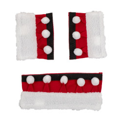 Set Noël équitation: couvre‑muserolle + protections