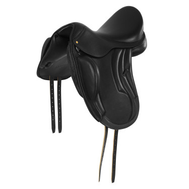 Selle d’équitation dressage monoflap cuir Equestro