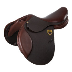 Selle d'obstacle Equestro Evolution Pro Marron foncé Selle d'obstacle Equestro Evolution Pro Marron foncé
