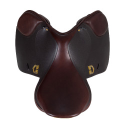 Selle d'obstacle Equestro Evolution Pro Marron foncé Selle d'obstacle Equestro Evolution Pro Marron foncé