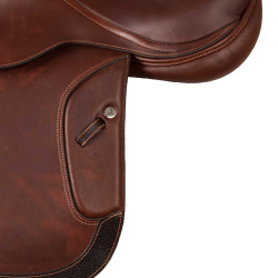 Selle d'obstacle Acavallo Comfort Sublime KC Race 1.6 Marron foncé