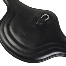 Sangle d’équitation saut Equestro en cuir avec bavette