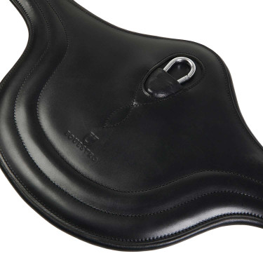 Sangle d’équitation saut Equestro en cuir avec bavette