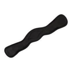 Sangle de dressage Equestro en cuir souple Noir